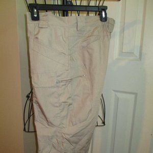 Mens Large Khaki Cargo Work Pants